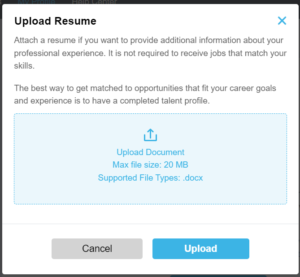 Resume - Upload Resume